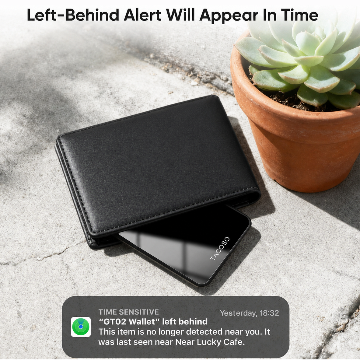 Slim Wallet Tracker Card - Apple Find My Compatible, Waterproof, 2-Pack